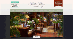 Desktop Screenshot of parkplazahotel.com